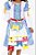 Vestido Caipirona Infantil Azul - Imagem 2