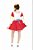 Vestido Junino Caipirona Adulto Vermelho - Imagem 6