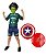 Fantasia Hulk Com Mascara E Escudo Capitão America - Imagem 1