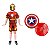 Fantasia Homem De Ferro C/ Mascara E Escudo Capitão America - Imagem 1