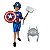 Fantasia Capitão America Com 2 Mascaras, Escudo E Martelo - Imagem 1