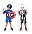 Fantasia Capitão America C/ Escudo E Esqueleto Infantil - Imagem 1