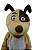 MASCOTE CACHORRO CREME PELÚCIA - Imagem 5