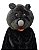 MASCOTE URSO PRETO PELÚCIA - Imagem 5