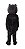 MASCOTE URSO PRETO PELÚCIA - Imagem 4