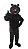 MASCOTE URSO PRETO PELÚCIA - Imagem 7