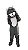 MASCOTE GATO CINZA PELÚCIA - Imagem 2