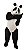 MASCOTE URSO PANDA PELÚCIA - Imagem 4