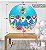 Painel Festa Redondo Baby Shark 3d Estampa Digital 1,50M - Imagem 3