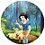 Painel Festa Redondo Branca de Neve 3d princesas 1,50M - Imagem 1