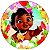 Painel Festa Redondo 3d Moana Baby estampa digital 1,50M - Imagem 1