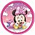 Painel Festa Redondo 3d baby minnie disney Sublimação 1,50M - Imagem 1
