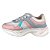 Tênis Infantil Menina Klin Casual Hype - 237012000-014266 - Branco/Rosa Bb/Azul Candy - Imagem 2