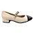 Sapato Feminino Moleca - 5795.104 - Branco Off-Preto - Imagem 1