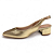 Sapato Feminino Beira Rio Salto Grosso Bico Fino - 4182.220 - Dourado - Imagem 2