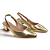 Sapato Feminino Beira Rio Salto Grosso Bico Fino - 4182.220 - Dourado - Imagem 3
