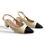 Sapato Feminino Beira Rio Slingback - 4182.226 - Creme-Preto - Imagem 3