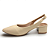 Sapato Feminino Beira Rio Salto Grosso Bico Fino - 4182.220 - Creme - Imagem 2