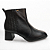 Bota Feminina Dakota Couro Cano Curto - D0372 - Preto - Imagem 1