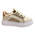 Tênis Feminino Moleca Casual - 5816.105 - Branco Off-Nude-Bege - Imagem 1