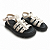 Sandália Feminina Moleca Papete - 5504.115 - Branco Off- Preto - Imagem 3