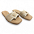 Rasteira Feminina Moleca - 5494.222 - Branco Off - Imagem 3