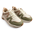 Tênis Feminino Modare Casual - 7401.102 - Branco Off-Verde-Dourado-Bege - Imagem 3