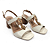 Sandália Feminina Dakota Salto Grosso - Y9762 - Creme - Imagem 3