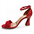 Sandália Feminina Mariotta Salto Taça - 20446-02 - Vermelho - Imagem 2