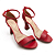 Sandália Feminina Mariotta Salto Taça - 20446-02 - Vermelho - Imagem 3