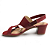 Sandália Feminina Beira Rio Salto Bloco - 8246.1211 - Vermelho - Imagem 2