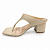 Tamanco Feminino Mariotta Salto Grosso - 20411-03 - Bege - Imagem 2