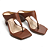 Tamanco Feminino Mariotta Salto Grosso - 20411-03 - Marrom - Imagem 3
