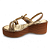 Sandália Feminina Mississipi Plataforma Anabela - MF501 - Dourado - Imagem 2
