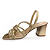 Sandália Feminina Dakota Salto Grosso - Y9761 - Dourado - Imagem 2