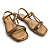 Sandália Feminina Mississipi Rasteira - MF842 - Dourado - Imagem 3