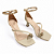 Sandália Feminina Mariotta Salto Taça Baixo - 20961-03 - Branco Off - Imagem 3