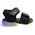 Sandália Infantil Menino Kidy Papete Luzinha Flex Light  - 163-0115-0679 - Preto - Imagem 5