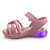 Sandália Infantil Menina Kidy Luzinha Flex Light - 163-1120-0008 - Rosa - Imagem 5