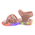 Sandália Infantil Menina Kidy Luzinha Wave Light - 172-1037-4005 - Nude - Imagem 2