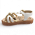 Sandália Infantil Menina Molekinha Luzinha - 2741.202 - Branco-Dourado - Imagem 2