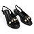 Sandália Feminina Piccadilly Joanete Sato Bloco - 566077-4 - Preto - Imagem 3