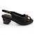 Sandália Feminina Piccadilly Joanete Sato Bloco - 566077-4 - Preto - Imagem 1