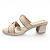 Tamanco Feminino Piccadilly Salto Bloco - 566076-3 - Branco Off - Imagem 2