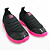 Tênis Infantil Menina Novopé Calce Fácil - 10001283-2585 - Preto-Pink - Imagem 3