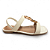 Sandália Feminina Dakota Rasteira - Y9611 - Branco Off - Imagem 1