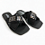 Chinelo Feminino Petite Jolie Rasteira - PJ7611-02305 - Preto-Prata - Imagem 3