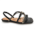 Sandália Feminina Dakota Rasteira - Y9601 - Preto - Imagem 1