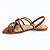 Sandália Feminina Dakota Rasteira - Y9601 - Caramelo-Bronze - Imagem 2