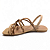 Sandália Feminina Dakota Rasteira - Y9601 - Bege-Bronze - Imagem 2